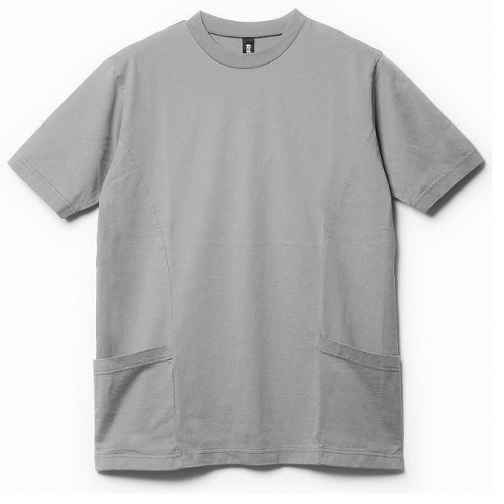 Ripvanwinkle R+246 Men Gray Tactical Side Pocket T-Shirt XL Made in Japan Cotton